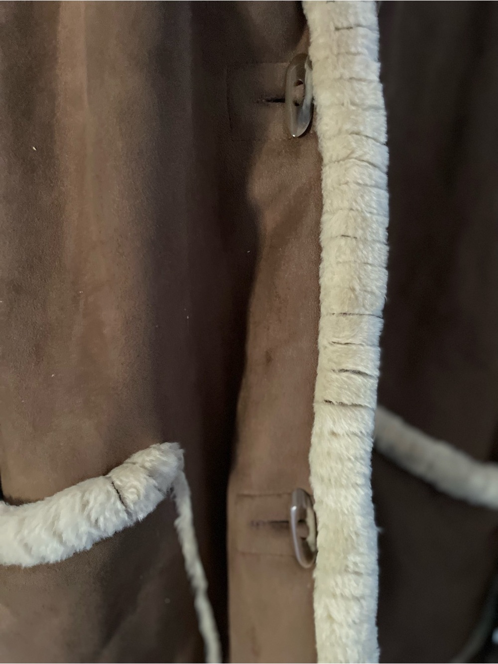 Jones New York Brown and Cream Teddy Jacket - Picture 3 of 7